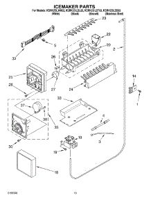 12 - Icemaker Parts, Parts Not Illustrated parts for Kitchenaid Refrigerator KSRK25ILBT03 from AppliancePartsPros.com