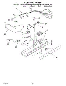 12 - Control Parts, Parts Not Illustrated parts for Kitchenaid Refrigerator KSRK22ILSS03 from AppliancePartsPros.com