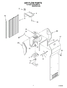03 - Air Flow Parts parts for Kitchenaid Refrigerator KSRJ22IMST00 from AppliancePartsPros.com