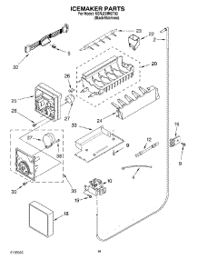 11 - Icemaker Parts parts for Kitchenaid Refrigerator KSRJ22IMST00 from AppliancePartsPros.com