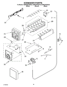 11 - Icemaker Parts parts for Kitchenaid Refrigerator KSRG22FKWH05 from AppliancePartsPros.com