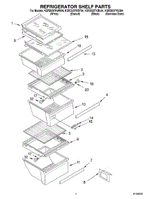 03 - Refrigerator Shelf Parts parts for Kitchenaid Refrigerator KSRD25FKBT04 from AppliancePartsPros.com