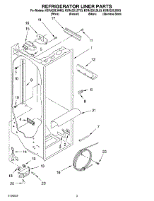 02 - Refrigerator Liner Parts parts for Kitchenaid Refrigerator KSRA22ILBT03 from AppliancePartsPros.com