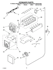 11 - Icemaker Parts parts for Kitchenaid Refrigerator KSRA22ILBT03 from AppliancePartsPros.com