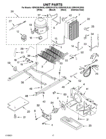 10 - Unit Parts parts for Kitchenaid Refrigerator KSRK22ILBT03 from AppliancePartsPros.com