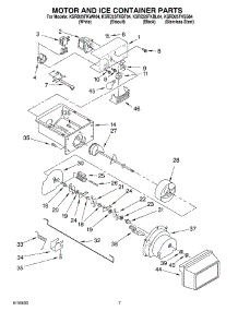 05 - Motor And Ice Container Parts parts for Kitchenaid Refrigerator KSRD25FKSS04 from AppliancePartsPros.com
