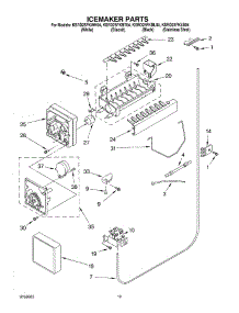 12 - Icemaker Parts, Parts Not Illustrated parts for Kitchenaid Refrigerator KSRD25FKSS04 from AppliancePartsPros.com