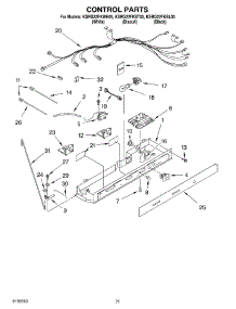 12 - Control Parts, Parts Not Illustrated parts for Kitchenaid Refrigerator KSRG22FKBL05 from AppliancePartsPros.com
