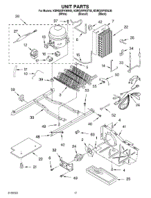 10 - Unit Parts parts for Kitchenaid Refrigerator KSRG22FKBT05 from AppliancePartsPros.com