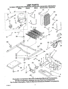 11 - Unit Parts parts for Kitchenaid Refrigerator KSRA25ILWH03 from AppliancePartsPros.com