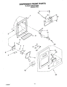 09 - Dispenser Front Parts parts for Kitchenaid Refrigerator KSRG22FKSS05 from AppliancePartsPros.com
