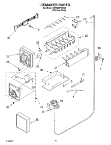 11 - Icemaker Parts parts for Kitchenaid Refrigerator KSRG22FKSS05 from AppliancePartsPros.com
