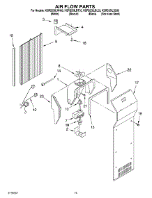 09 - Air Flow Parts parts for Kitchenaid Refrigerator KSRS25ILSS03 from AppliancePartsPros.com