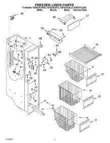 04 - Freezer Liner Parts parts for Kitchenaid Refrigerator KSRS25ILBL03 from AppliancePartsPros.com