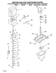 05 - Motor And Ice Container Parts parts for Kitchenaid Refrigerator KSRA25ILSS03 from AppliancePartsPros.com
