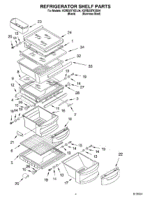 03 - Refrigerator Shelf Parts parts for Kitchenaid Refrigerator KSRB25FKBL04 from AppliancePartsPros.com