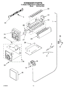 12 - Icemaker Parts, Parts Not Illustrated parts for Kitchenaid Refrigerator KSRB25FKBL04 from AppliancePartsPros.com