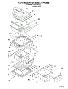 03 - Refrigerator Shelf Parts parts for Kitchenaid Refrigerator KSRJ25IMST00 from AppliancePartsPros.com