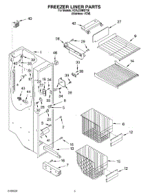 04 - Freezer Liner Parts parts for Kitchenaid Refrigerator KSRJ25IMST00 from AppliancePartsPros.com