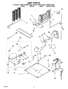 05 - Unit Parts parts for Kitchenaid Refrigerator KTRS21KLBL00 from AppliancePartsPros.com