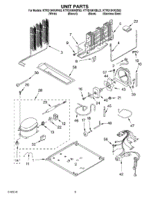 05 - Unit Parts parts for Kitchenaid Refrigerator KTRS19KKBL03 from AppliancePartsPros.com