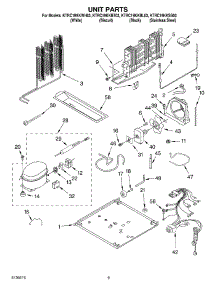 05 - Unit Parts parts for Kitchenaid Refrigerator KTRC19KKWH03 from AppliancePartsPros.com