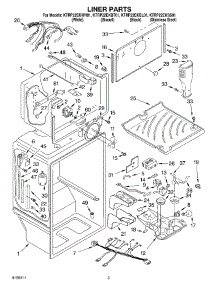 02 - Liner Parts parts for Kitchenaid Refrigerator KTRP22EKBL01 from AppliancePartsPros.com