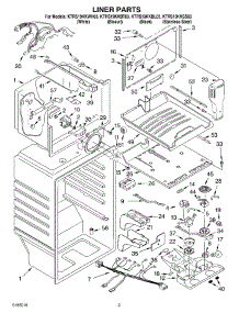 02 - Liner Parts parts for Kitchenaid Refrigerator KTRS19KKBT03 from AppliancePartsPros.com