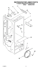 02 - Refrigerator Liner Parts parts for Kitchenaid Refrigerator KSRB22FKSS03 from AppliancePartsPros.com
