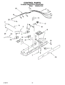 12 - Control Parts, Parts Not Illustrated parts for Kitchenaid Refrigerator KSRB22FKSS03 from AppliancePartsPros.com