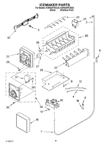 11 - Icemaker Parts parts for Kitchenaid Refrigerator KSRB22FKBL03 from AppliancePartsPros.com