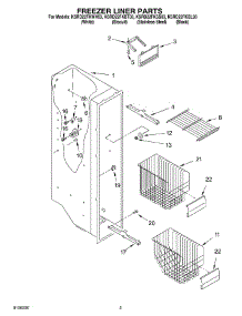 04 - Freezer Liner Parts parts for Kitchenaid Refrigerator KSRD22FKBT03 from AppliancePartsPros.com