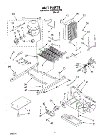 09 - Unit parts for Whirlpool Refrigerator 4KSRS25KLT00 from AppliancePartsPros.com