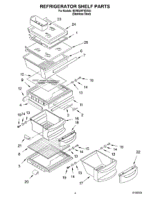 03 - Refrigerator Shelf Parts parts for Kitchenaid Refrigerator KSRG25FKSS04 from AppliancePartsPros.com
