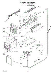 12 - Icemaker Parts, Parts Not Illustrated parts for Kitchenaid Refrigerator KSRG25FKSS04 from AppliancePartsPros.com