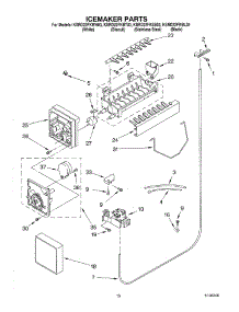 12 - Icemaker Parts, Parts Not Illustrated parts for Kitchenaid Refrigerator KSRD22FKBT03 from AppliancePartsPros.com