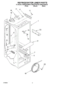 02 - Refrigerator Liner parts for Kitchenaid Refrigerator KSRG27FKBT04 from AppliancePartsPros.com