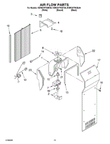 09 - Air Flow parts for Kitchenaid Refrigerator KSRG27FKBT04 from AppliancePartsPros.com
