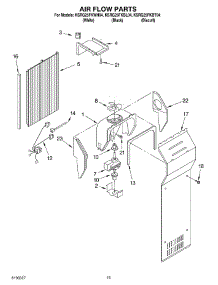 09 - Air Flow parts for Kitchenaid Refrigerator KSRG25FKBT04 from AppliancePartsPros.com