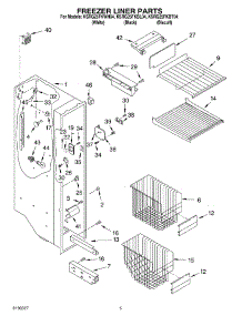 04 - Freezer Liner parts for Kitchenaid Refrigerator KSRG25FKWH04 from AppliancePartsPros.com