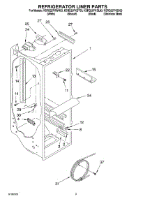 02 - Refrigerator Liner Parts parts for Kitchenaid Refrigerator KSRD25FKBT03 from AppliancePartsPros.com