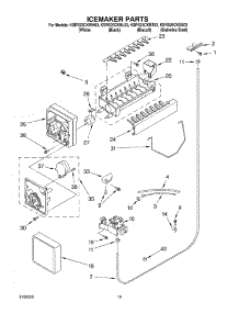 12 - Icemaker Parts, Parts Not Illustrated parts for Kitchenaid Refrigerator KSRS25CKBT03 from AppliancePartsPros.com