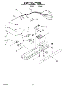 11 - Control parts for Kitchenaid Refrigerator KSRU22FKBT04 from AppliancePartsPros.com