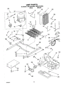 08 - Unit parts for Kitchenaid Refrigerator KSRU22FKWH04 from AppliancePartsPros.com