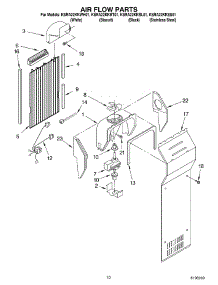 07 - Air Flow parts for Kitchenaid Refrigerator KSRA22KKBL01 from AppliancePartsPros.com