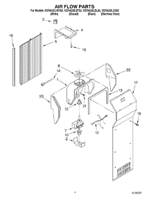 03 - Air Flow Parts parts for Kitchenaid Refrigerator KSRA22ILWH02 from AppliancePartsPros.com