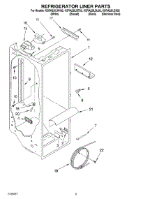 02 - Refrigerator Liner Parts parts for Kitchenaid Refrigerator KSRA22ILBT02 from AppliancePartsPros.com