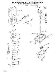 05 - Motor And Ice Container Parts parts for Kitchenaid Refrigerator KSRB25FKSS03 from AppliancePartsPros.com