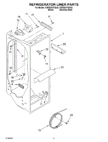 02 - Refrigerator Liner Parts parts for Kitchenaid Refrigerator KSRB25FKBL03 from AppliancePartsPros.com