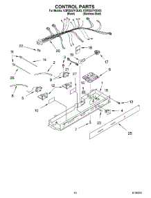 10 - Control Parts parts for Kitchenaid Refrigerator KSRB25FKBL03 from AppliancePartsPros.com